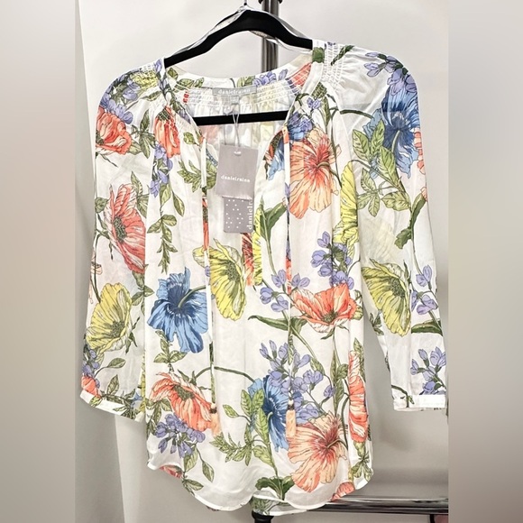 Daniel Rainn Tops - Daniel Rainn Sheer Floral Blouse, Size Small